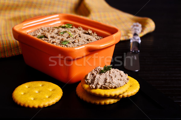 Foie poulet brun mensonges bois fond [[stock_photo]] © zia_shusha