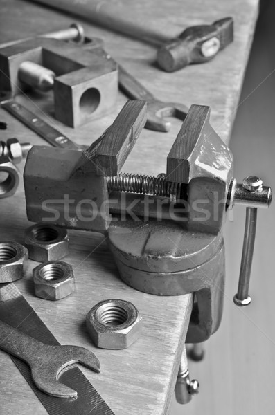 The vise to clamp on the desktop Stock photo © zia_shusha