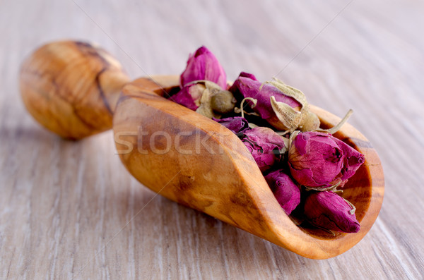 Getrocknet stieg Tee rosa Blüte Bestandteil Stock foto © zia_shusha