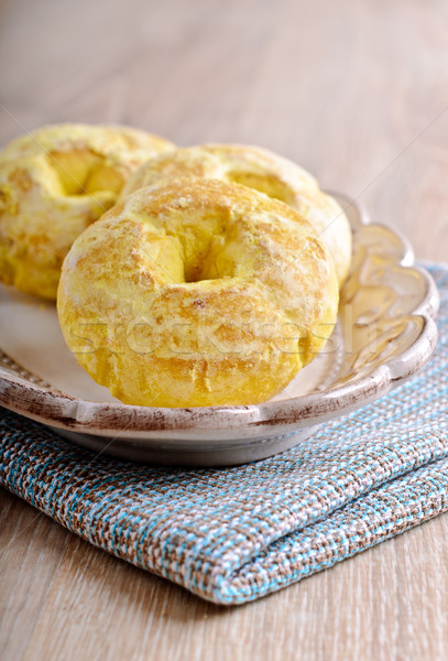 Round glazed cookies Stock photo © zia_shusha