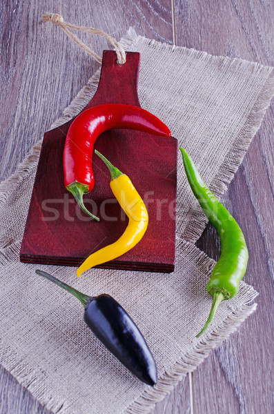 hot peppers  Stock photo © zia_shusha