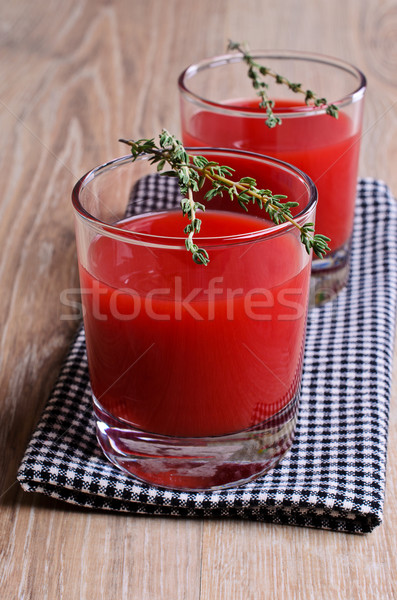 トマトジュース ガラス ビーカー 支店 表 赤 ストックフォト © zia_shusha