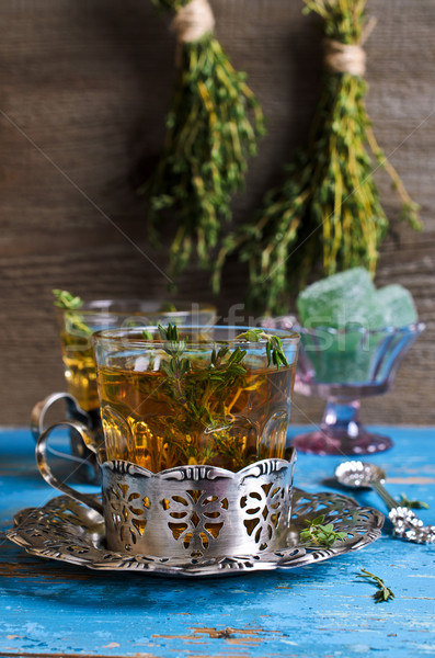 Stock photo: Tea with thyme