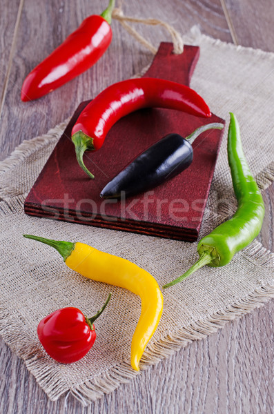 hot peppers  Stock photo © zia_shusha