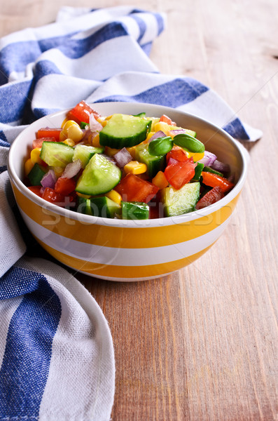 Salad with fresh vegetables Stock photo © zia_shusha