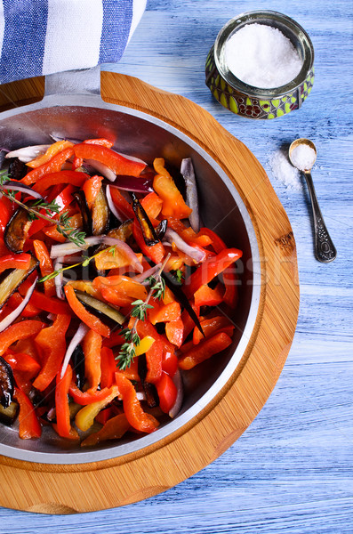 The vegetables in the pan Stock photo © zia_shusha