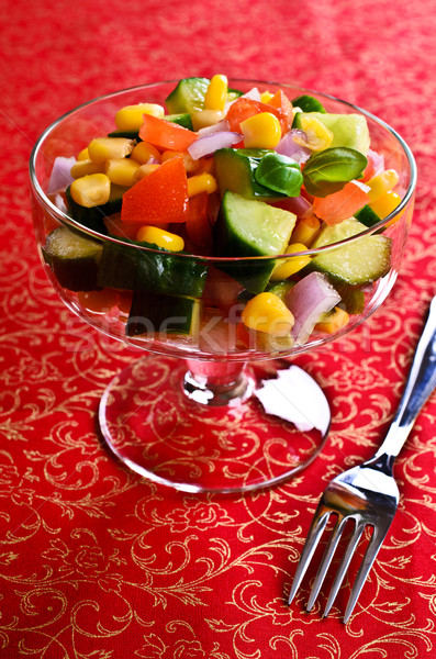 The fresh vegetable salad Stock photo © zia_shusha