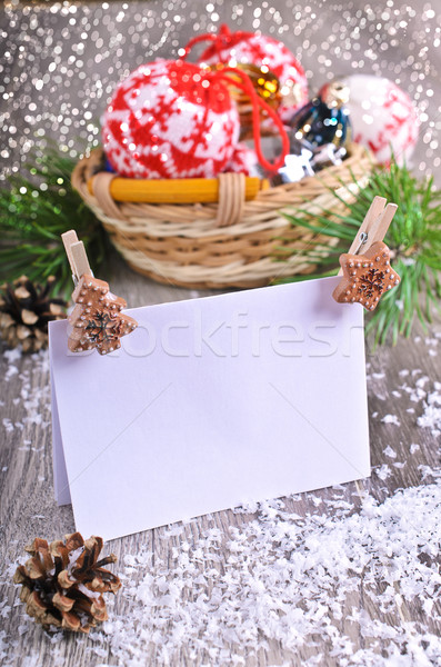 Crăciun ornamente pin copaci Imagine de stoc © zia_shusha