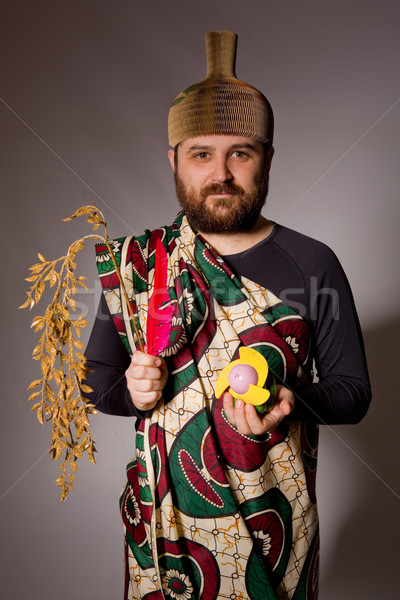 Foto stock: Homem · retrato · jovem · casual · escuro · cara