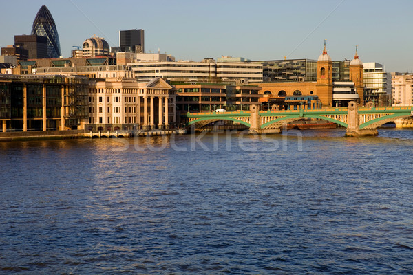Stockfoto: Londen · rivier · theems · oude · nieuwe