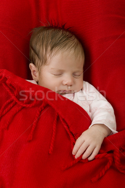Młodych baby snem studio zdjęcie dziewczyna Zdjęcia stock © zittto