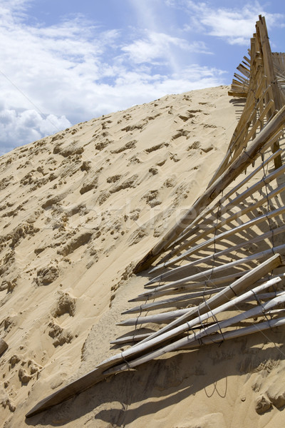 Clôture célèbre dune dune de sable Europe plage [[stock_photo]] © zittto