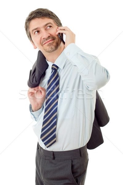 Stock photo: on the phone