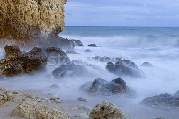 Océans longue exposition océan plage eau coucher du soleil [[stock_photo]] © zittto