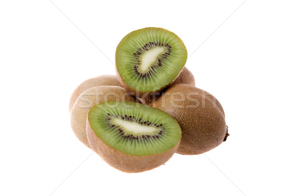 Isolé blanche fruits fond vert [[stock_photo]] © zittto