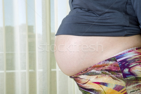 Enceintes femme enceinte maison corps mère [[stock_photo]] © zittto