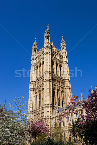 Parlamento Londres edificio westminster ciudad árboles Foto stock © zittto