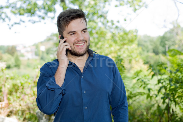 man on the phone Stock photo © zittto