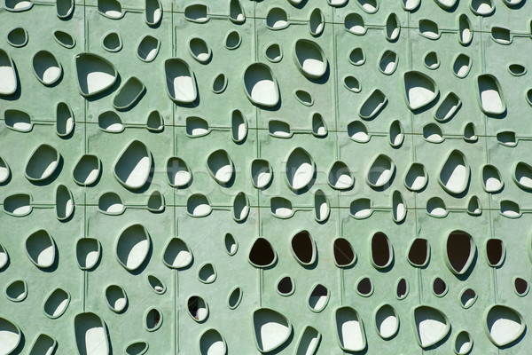 Constructii perete detaliu modern verde proiect Imagine de stoc © zittto