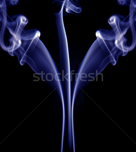Blauw abstract rook zwarte ontwerp achtergrond Stockfoto © zittto