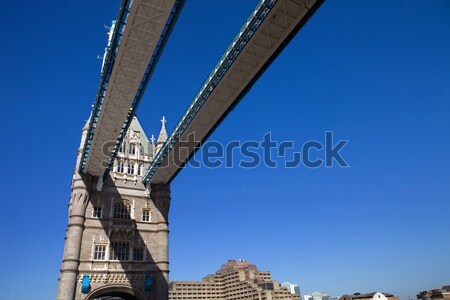 Tower Bridge detay Londra İngiltere gökyüzü Bina Stok fotoğraf © zittto