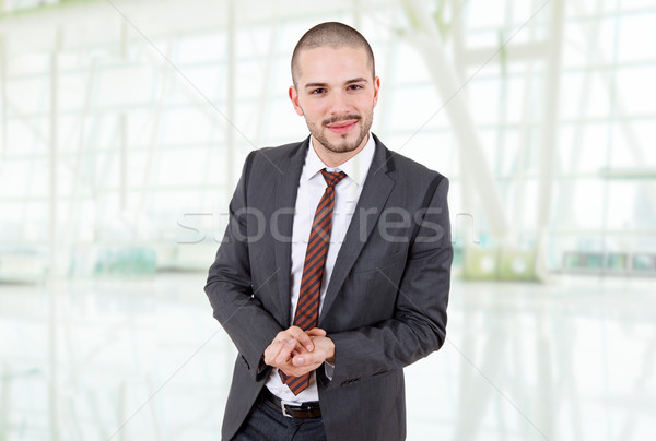 Affaires jeunes homme d'affaires portrait bureau visage [[stock_photo]] © zittto