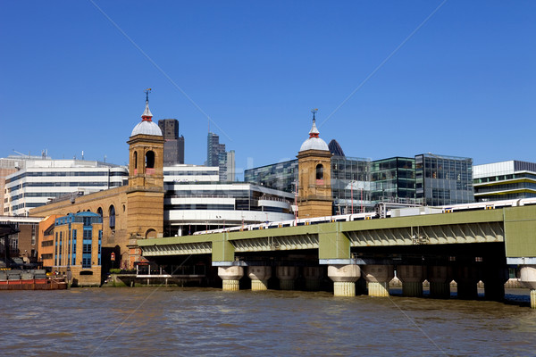 Zdjęcia stock: Tamiza · Londyn · widoku · rzeki · starych · nowego