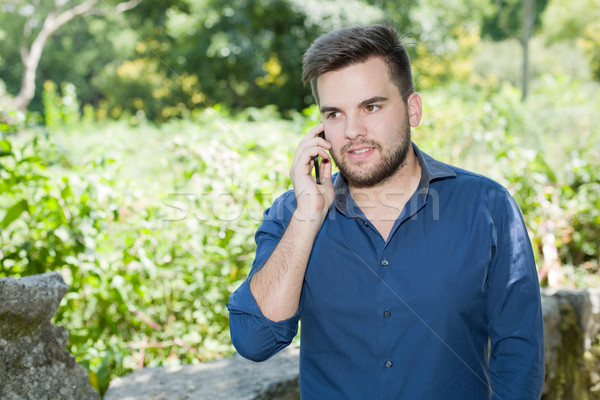 man on the phone Stock photo © zittto