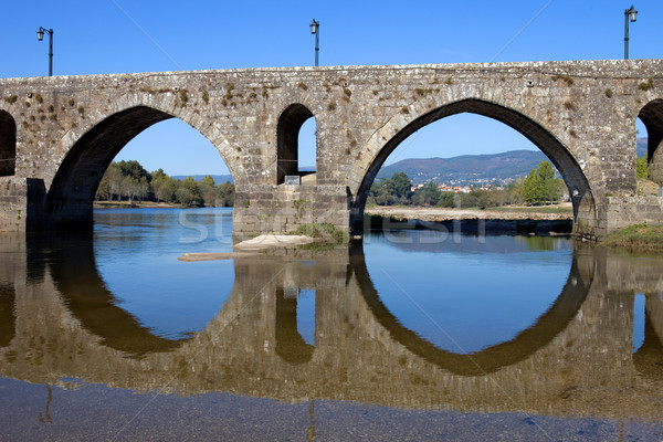 Foto stock: Lima · romano · ponte · Portugal · cidade · urbano