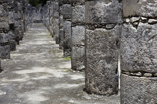 Foto d'archivio: Chichen · Itza · antica · tempio · dettaglio · costruzione · viaggio