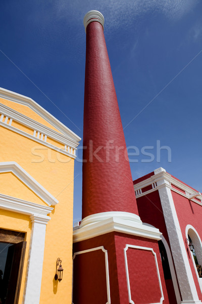 Vieux espagnol bleu Voyage pierre couleur [[stock_photo]] © zittto