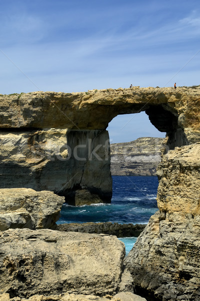 Repère île paysage mer fenêtre beauté [[stock_photo]] © zittto