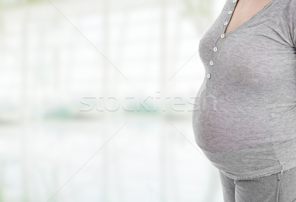 Enceintes femme enceinte corps maison mère [[stock_photo]] © zittto