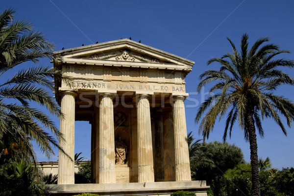 Antigo grego arquitetura ilha Malta edifício Foto stock © zittto
