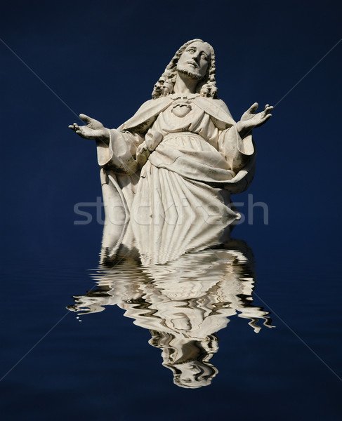 Foto stock: Armas · amplio · abierto · Cristo · estatua · detalle