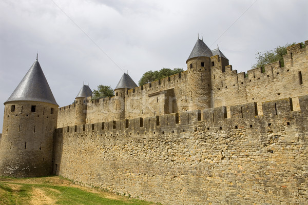 Foto stock: Antigua · fortificación · meridional · Francia · edificio · seguridad