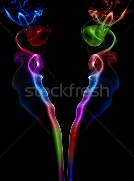Rook gekleurd abstract zwarte regenboog snelheid Stockfoto © zittto