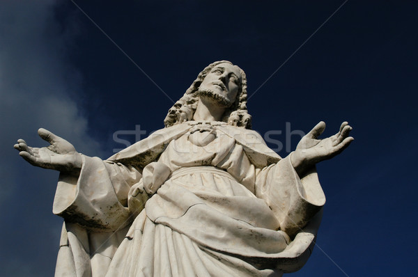 Szeretet Krisztus szobor kezek Jézus kő Stock fotó © zittto