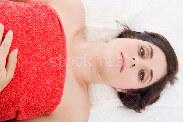 Tratamiento de spa hermosa belleza spa femenino Foto stock © zittto