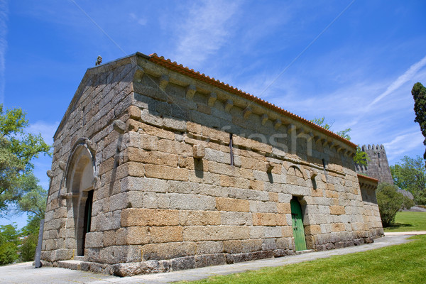 Kápolna kastély középkori eltemetett Portugália unesco Stock fotó © zittto
