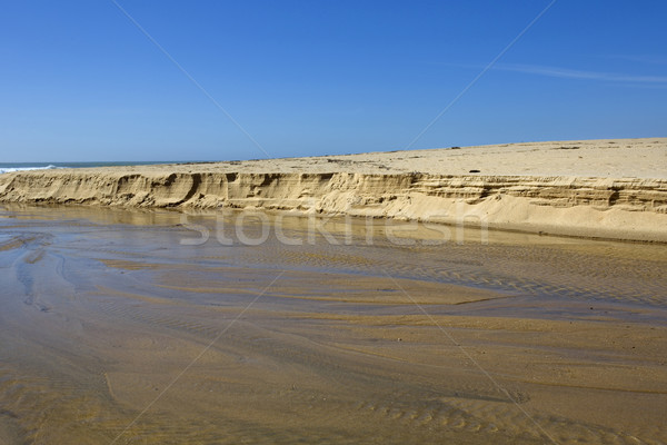 Strand nördlich Portugal Wand Ozean blau Stock foto © zittto