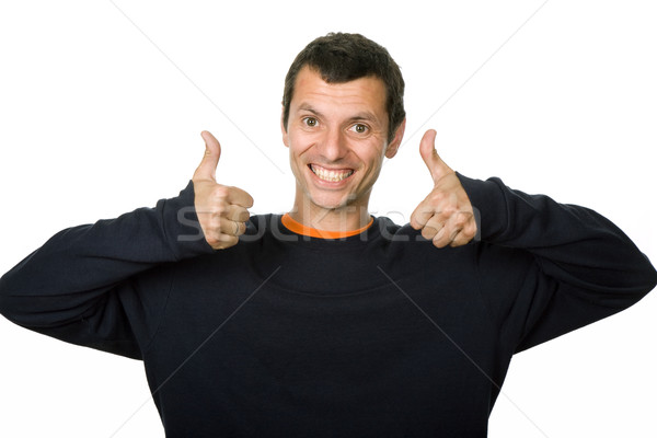 Stock photo: thumbs