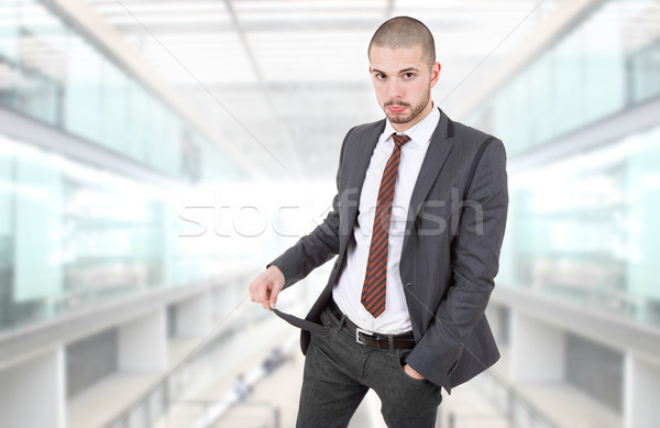 Hombre de negocios vacío bolsillo oficina Foto stock © zittto