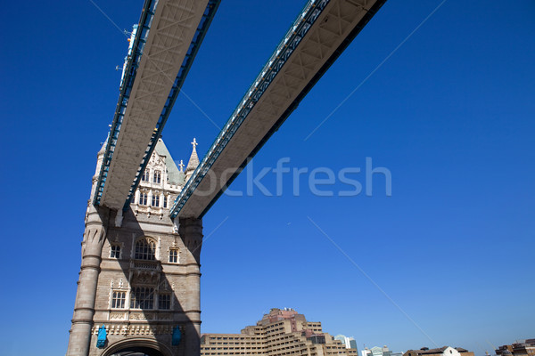 Tower Bridge dettaglio Londra Inghilterra cielo costruzione Foto d'archivio © zittto