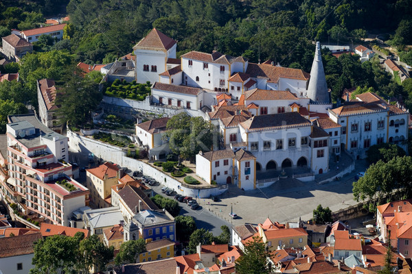 Velho aldeia Portugal cidade janela Foto stock © zittto