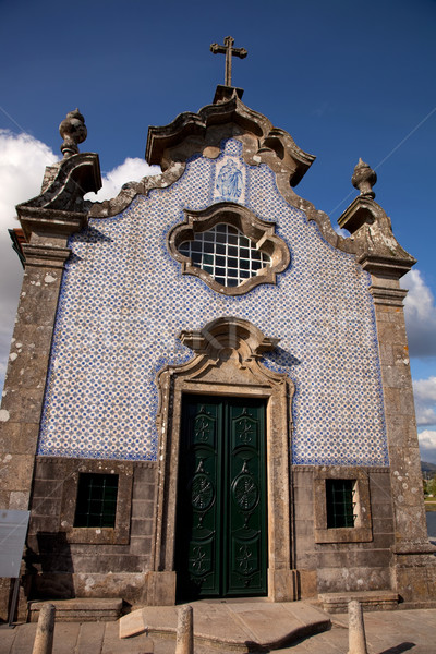 Fasada kościoła lima Portugalia budynku Zdjęcia stock © zittto
