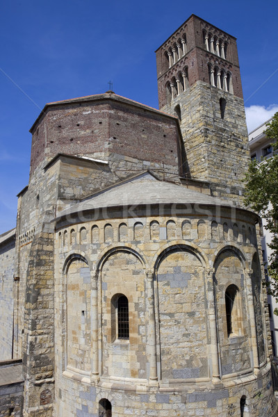 Iglesia antigua barrio antiguo Italia piedra arquitectura Foto stock © zittto