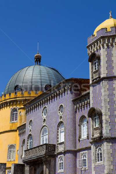 Pormenor palácio aldeia Lisboa Portugal edifício Foto stock © zittto