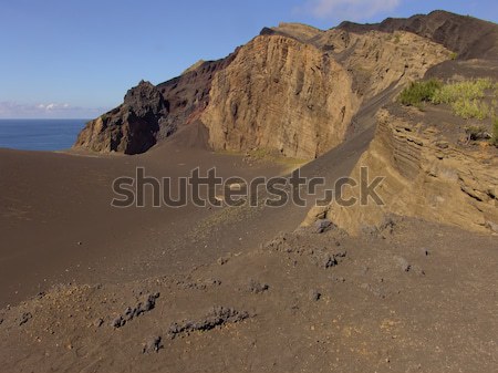 Part tengerparti égbolt tenger sivatag óceán Stock fotó © zittto