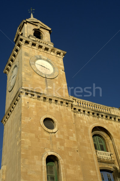 Templom ősi templomtorony Málta katedrális részlet Stock fotó © zittto